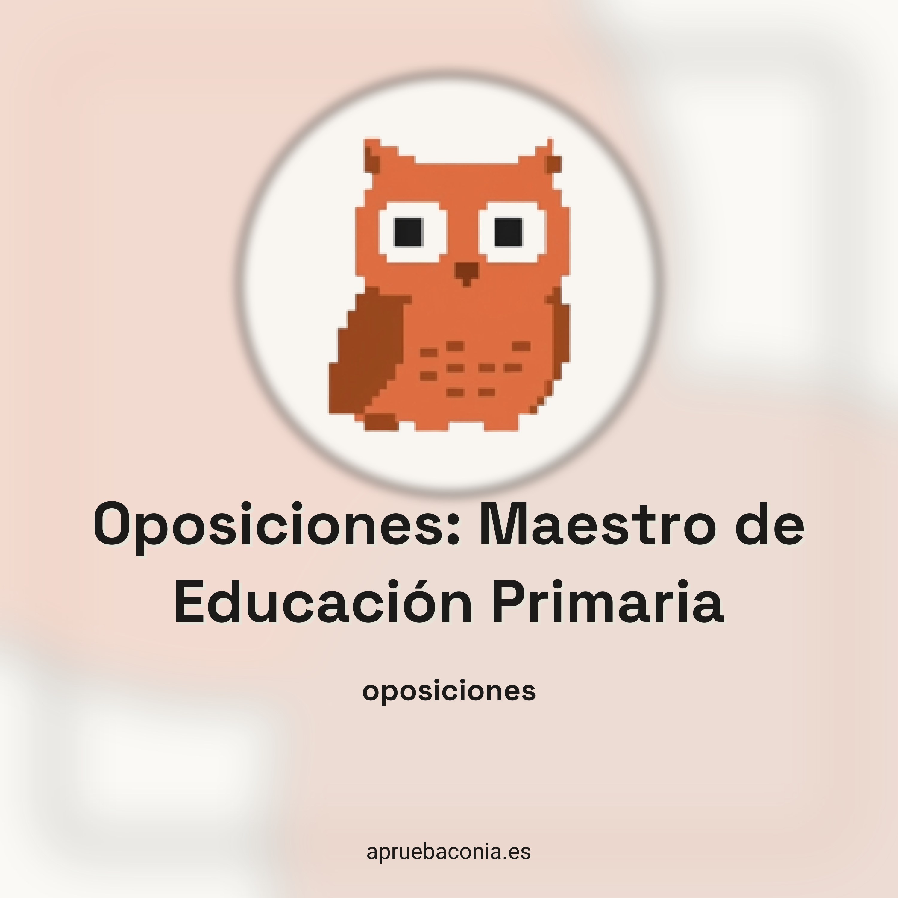 Portada de Oposiciones: Maestro de Educación Primaria
